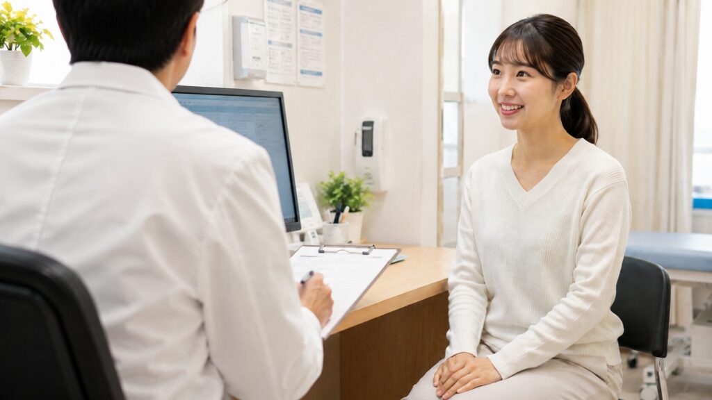 糖尿病について診察室で相談