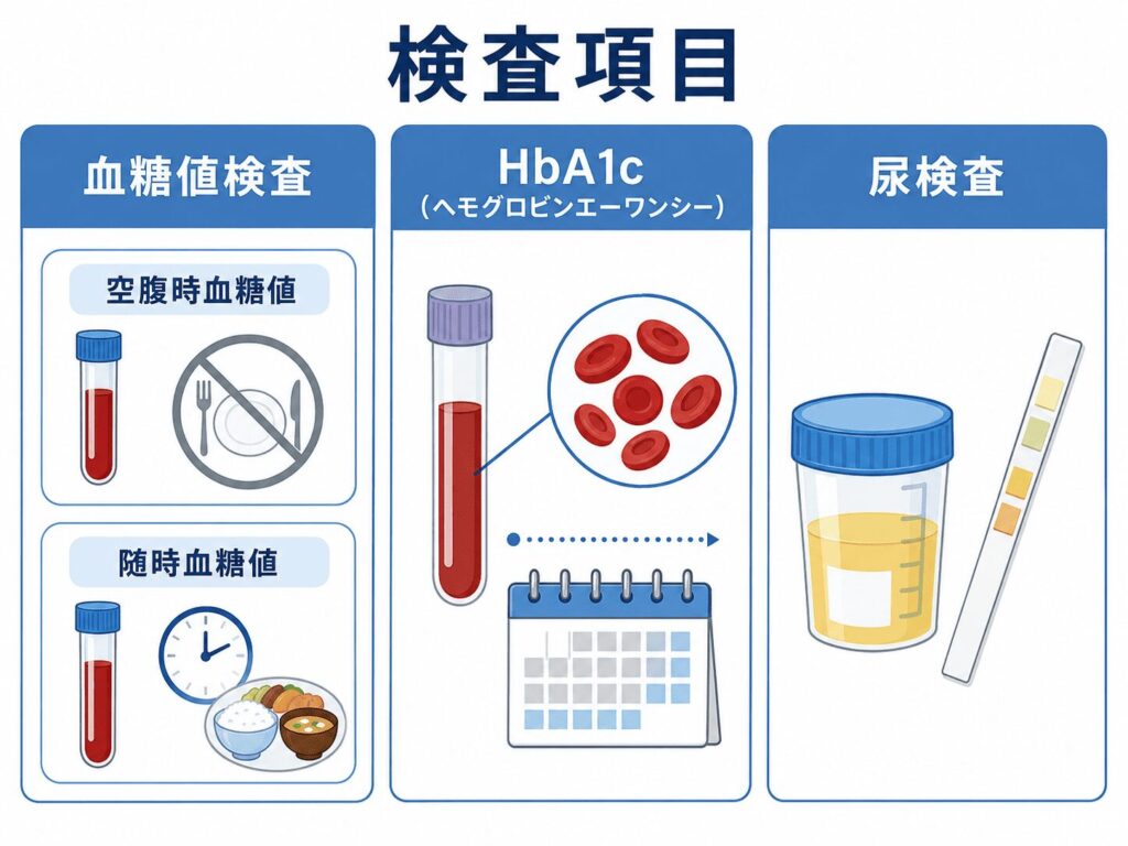 糖尿病の血液検査・尿検査