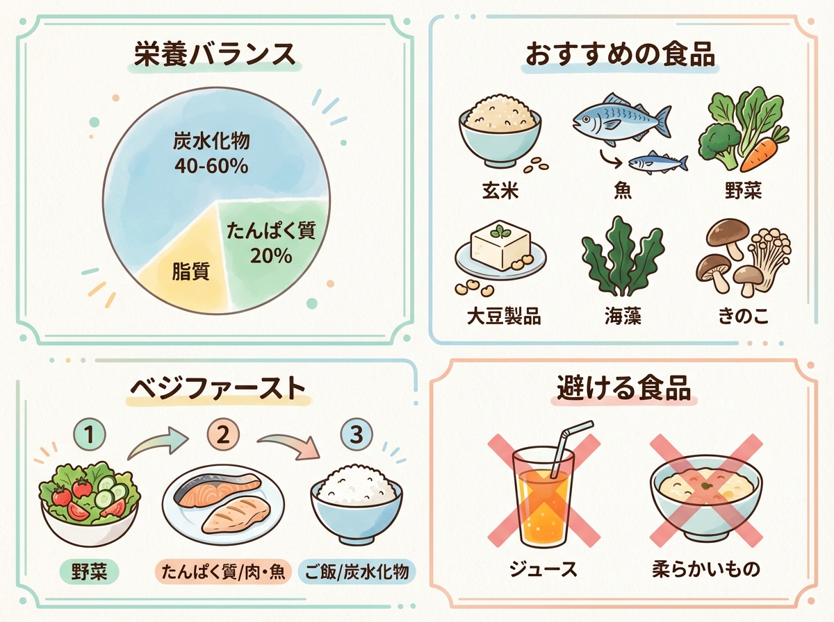 調布市　糖尿病と食べ物