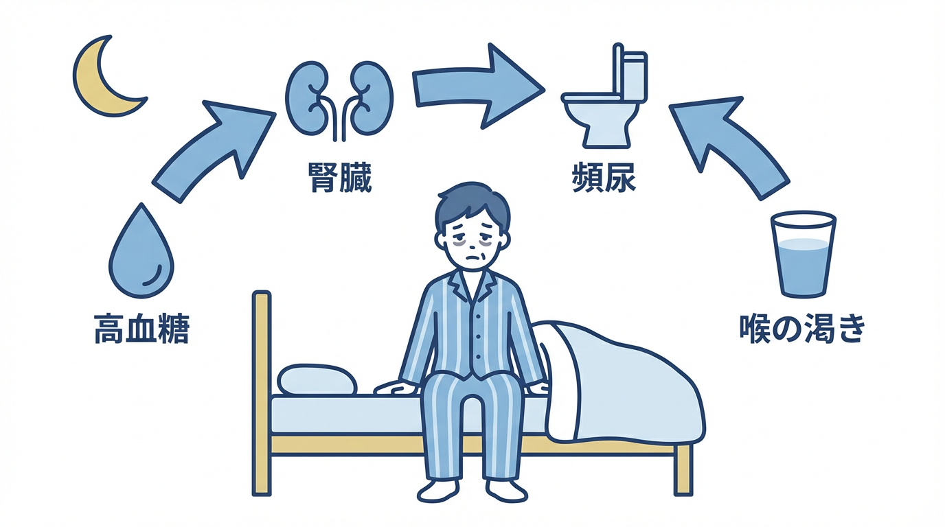 糖尿病による頻尿・夜間頻尿